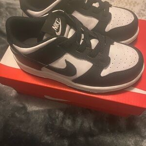 Nike Kids Black and White Panda Dunks